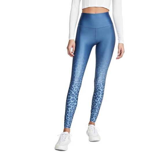 💕GOOD AMERICAN💕 Core Strength Legging Sky Leopard Ombre Blue GA2 Medium NWT - Picture 5 of 15